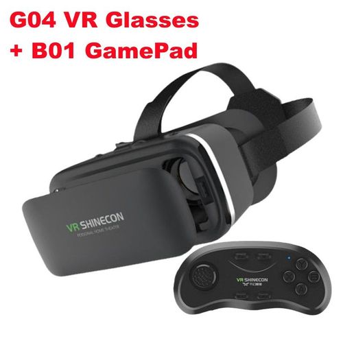 Imax-Lunettes De Réalité Virtuelle Avec Écran 3d,Avec Boîte En Carton Google,Casque Vr Pour Téléphone De 4.5 À 6.53 Pouces,Prise En Charge Du Joystick De Jeu - Type G04 Vr-B01 Gamepad