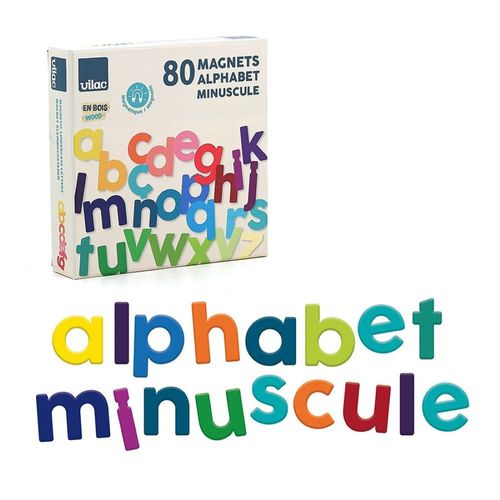 Magnets Alphabet Minuscule 80 Pcs