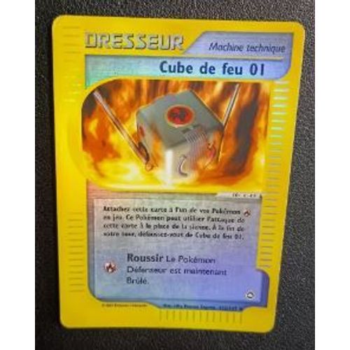 Pokémon Cube De Feu 01 122 / 147 Aquapolis Wizards