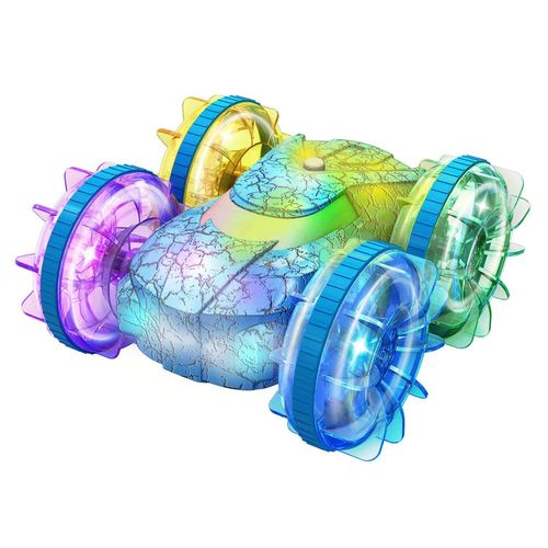 Voiture Télécommandée Avec Led, Voiture De Cascade Rc Étanche 4 Roues Motrices, Véhicule Amphibie Télécommandé Pour Enfants De 3 À 12 Ans, D'anniversaire Et De Noël Pour Intérieur