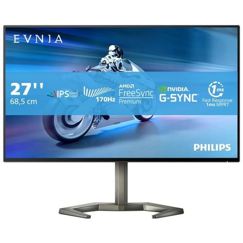 Philips Momentum 5000 27M1N5500ZA - Écran LED - 27" - 2560 x 1440 QHD @ 144 Hz - Nano IPS - 350 cd/m² - 1000:1 - 1 ms - 2xHDMI, DisplayPort - haut-parleurs - noir texturé