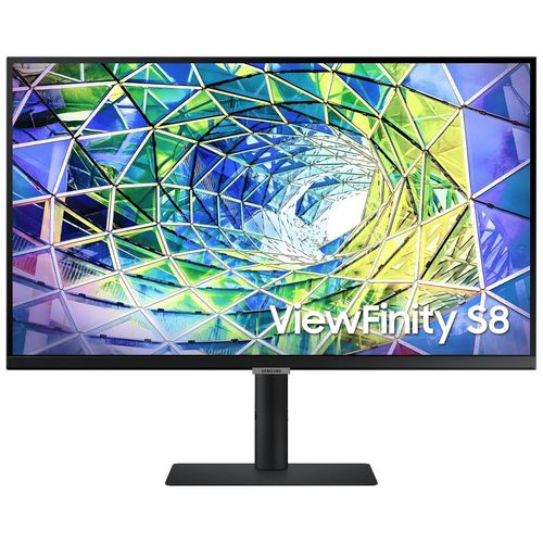 Samsung ViewFinity S8 S27A800UJP - S80UA Series - écran LED - 27" - 3840 x 2160 4K @ 60 Hz - IPS - 300 cd/m² - 1000:1 - HDR10 - 5 ms - HDMI, DisplayPort, USB-C - noir