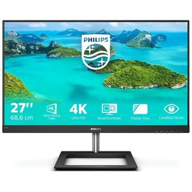 Philips E-line 278E1A - Écran LED - 27" - 3840 x 2160 4K @ 60 Hz - IPS - 350 cd/m² - 1000:1 - 4 ms - 2xHDMI, DisplayPort - haut-parleurs - noir brillant