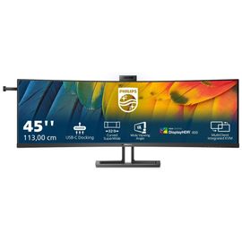 Philips 45B1U6900C - Écran LED - incurvé - 45" (44.5" visualisable) - 5120 x 1440 Dual Quad HD @ 75 Hz - VA - 450 cd/m² - 3000:1 - DisplayHDR 400 - 4 ms - 2xHDMI, DisplayPort, USB-C -...