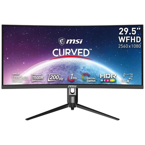MSI Optix MAG301CR2 - Écran LED - jeux - incurvé - 30" - 2560 x 1080 WFHD @ 200 Hz - VA - 300 cd/m² - 3000:1 - 1 ms - 2xHDMI, DisplayPort, USB-C - noir