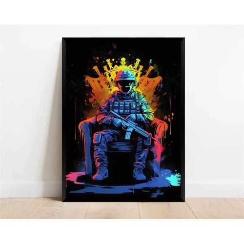 Affiche De Personnage De Jeu Vidéo Pop Néon,Casque De Manette De Jeu,Football,Basket-Ball,Toile Imprimée,Décor Artistique Mural,Décoration De Salle De Jeu - Type 40x60cm No Frame #J