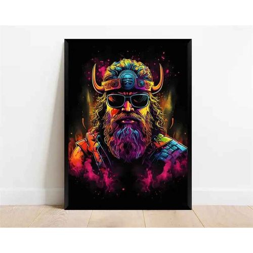 Affiche De Personnage De Jeu Vidéo Pop Néon,Casque De Manette De Jeu,Football,Basket-Ball,Toile Imprimée,Décor Artistique Mural,Décoration De Salle De Jeu - Type 20x30cm No Frame #M