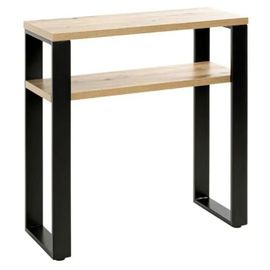 Console Design Felicita 75cm Noir Et Chêne