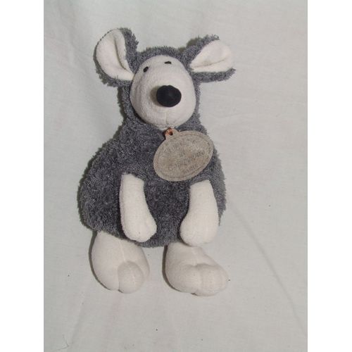 Souris Doudou Et Compagnie Gris Blanc