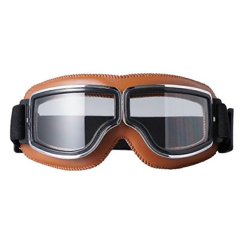 Lunettes De Moto Vintage Coupe-Vent Rétro Motocross Cyclisme Lunettes De Soleil Extérieures