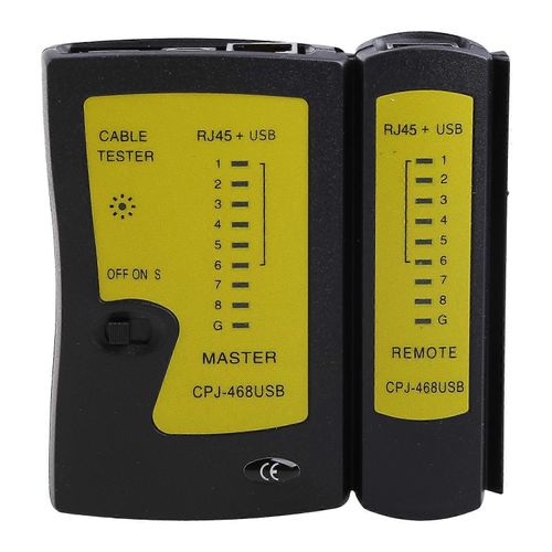 Testeur de câble réseau Rj45 USB CAT5 Lan Ethernet Testeur de ligne multifonctionnel