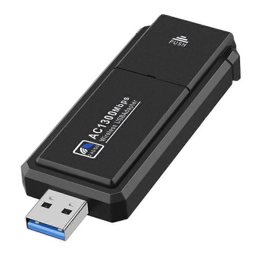 Carte WiFi USB3.0 1300M Adaptateur WIFI Dongle sans fil 1300Mbps 5G NetworkCard