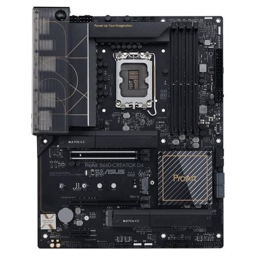 ASUS ProArt B660-CREATOR D4 - Carte-mère - ATX - Socket LGA1700 - B660 Chipset - USB 3.2 Gen 2, USB-C 3.2 Gen 2x2, USB 3.2 Gen 1 - Gigabit LAN, 2.5 Gigabit LAN - carte graphique embarquée (unité...