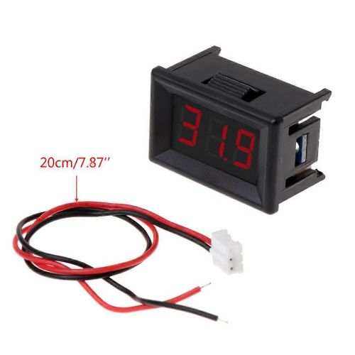 Indicateur numérique de capacité de la batterie Voltmètre Testeur de voiture de compteur de tension 2.4V-30V