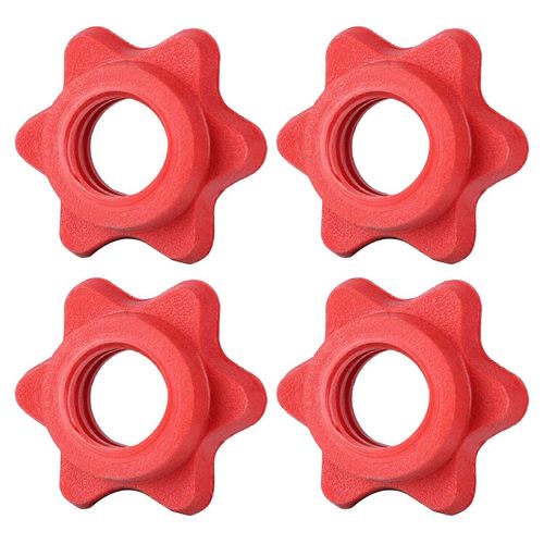 4pcs 25mm Haltère Barre Barre Clip Serrure Vis Écrou Anti-Dérapant Spin-Lock Collier