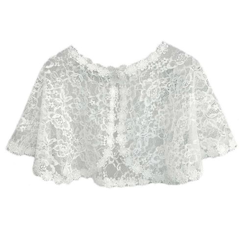 Filles Dentelle Cardigan Châles Et Enveloppes Élégant Fête De Mariage Cape Brodée