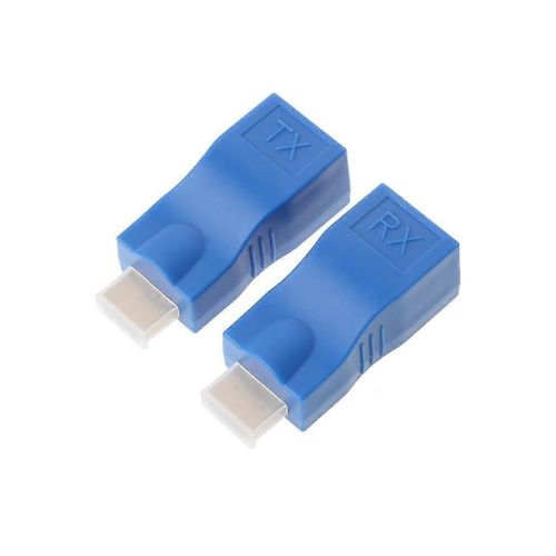 Adaptateur TX/RX d¿extension compatible HDMI 30 m pour Ethernet HD 1080P sur RJ45 CAT6