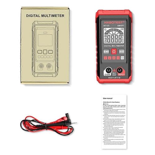 Multimètre numérique LCD-Testeur de circuit de continuité AC DC OHM-Voltage 600V