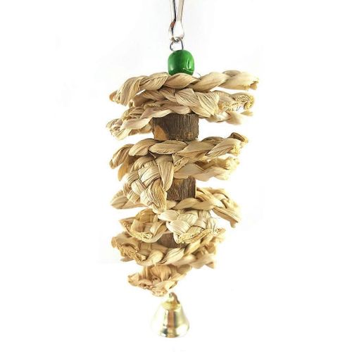 Perroquet De Compagnie Seiche Os Mâcher Jouets Herbe Naturelle Tissé Os De Seiche Toy