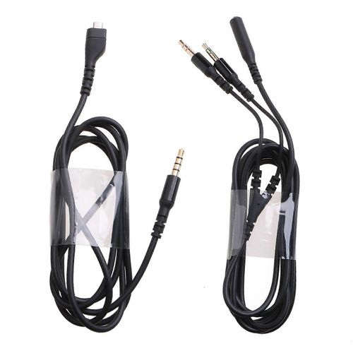 Câbles audio Jack 3,5 mm durables pour casque de jeu Arctis 3/5/7Pro
