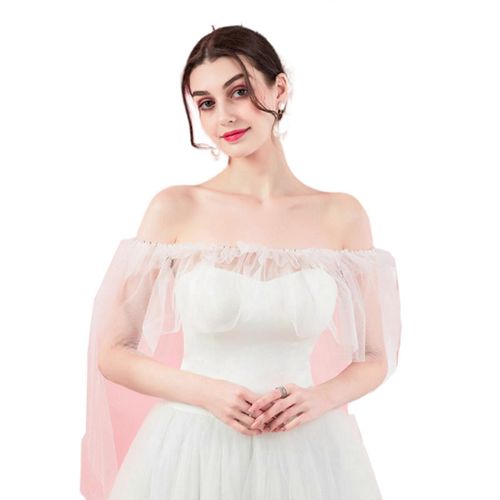 Cape En Dentelle Sheer Top Wraps Pour Robe De Mariée Robes De Soirée De Cocktail