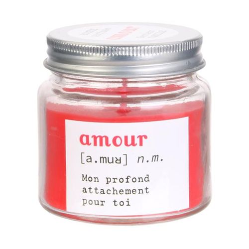 Bougie parfumée VASO Amour rouge senteur vanille