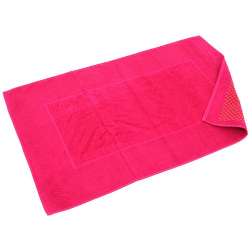 Tapis de bain antidérapant 60x90 cm velours PRESTIGE rose Fuschia