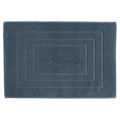 Tapis de bain coton 1000g/m2 collection NAÏA 60x40 cm bleu Orage