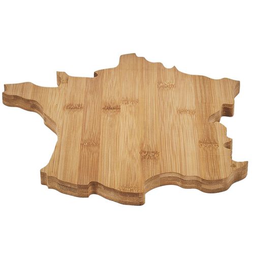 Planche En Bois En Bambou Douce France Forme Pays De La France Marron