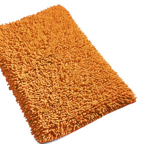 Tapis de bain 50x80 cm CHENILLE Orange 1800 g/m2