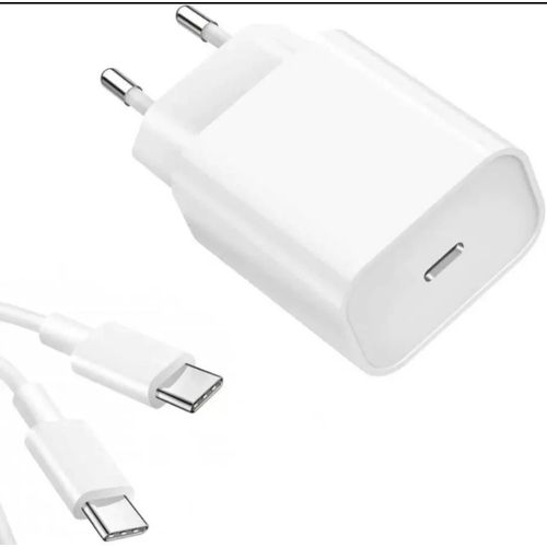 Kit Chargeur Rapide 20w Usb-C Pour + Cable Type-C Samsung Oppo Redmi Iphone