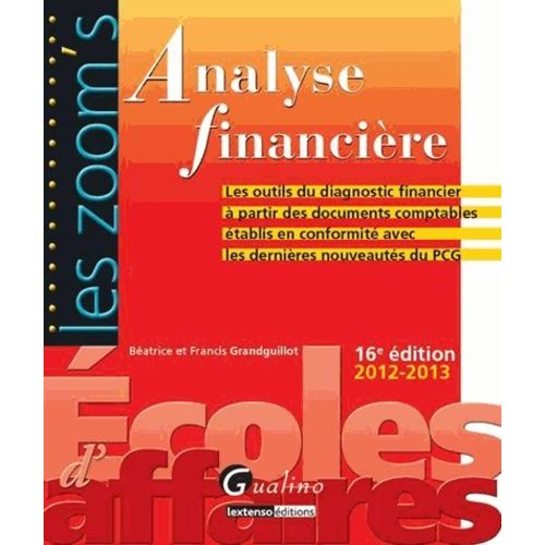 Analyse Financière - Les Outils Du Diagnostic Financier À Partir Des Documents Comptables Établis En Conformité Avec Les Dernières Nouveautés Du Pcg