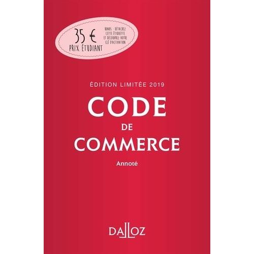 Code De Commerce Annoté 2019
