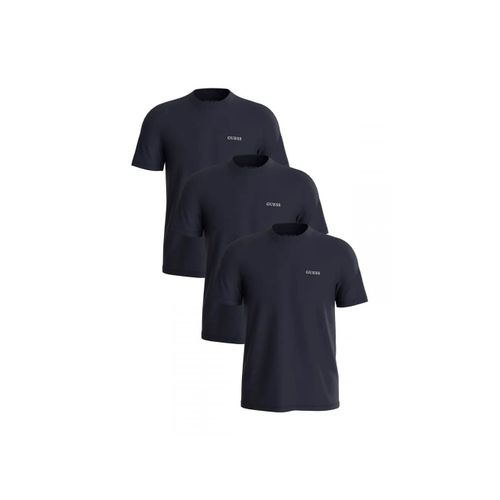 T Shirt Guess Pack X3 Classic Homme Bleu
