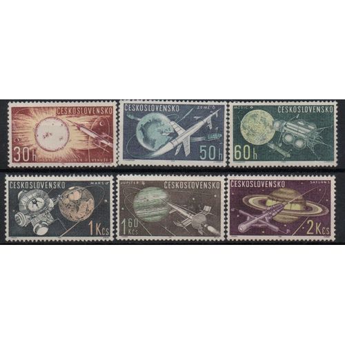 Tchécoslovaquie Timbres Espace