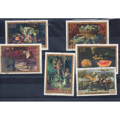 Yougoslavie Timbres Artistes Locaux
