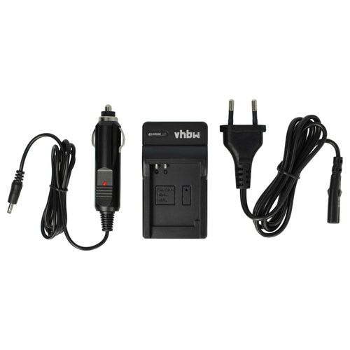 vhbw Chargeur appareil photo caméscope/batterie, adaptateur voiture, remplacement pour Canon CB-2LVE - indicateur de charge, 4.2 V
