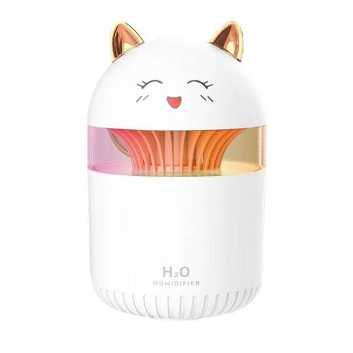 Mini humidificateur USB silencieux Cartoon 300 ml Blanc