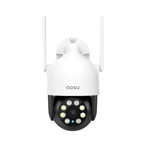 Aosu 2K caméra Wi-Fi extérieure couleur Vision nocturne, caméra WiFi 3MP 360 ° IP65, détection humaine, suivi Intelligent, 2.4 Ghz