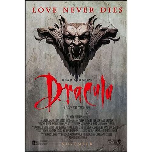 Affiche De Cinéma Roulée (120x160cm)) Dracula De F F Coppola Avec Winona Ryder Et Gary Oldman