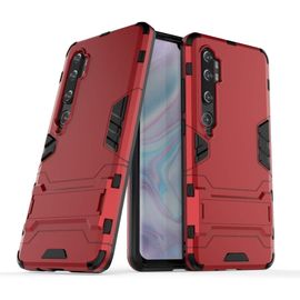 Pour Xiaomi Mi 9 Pro Coque, Pc + Tpu Silicone Housse Double Couche Hybride Armour Case De Protection + Verre Trempé Écran Protecteur 2 Pack Pour Xiaomi Mi 9 Pro -Rouge