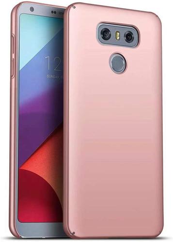 Compatible Avec Coque Lg G6 Anti-Chute Pc Dur Silicone Antichoc Ultra Mince Anti-Rayures Protecteur Étui Pour Téléphone Pour Lg G6 Cas-Or Rose
