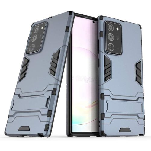 Pour Samsung Galaxy A3 2017 Coque, Pc + Tpu Silicone Housse Double Couche Hybride Armour Case De Protection + Verre Trempé Écran Protecteur 2 Pack Pour Samsung Galaxy A3 2017 -Bleu