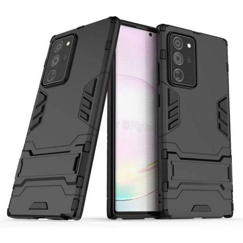 Pour Samsung Galaxy A3 2017 Coque, Pc + Tpu Silicone Housse Double Couche Hybride Armour Case De Protection + Verre Trempé Écran Protecteur 2 Pack Pour Samsung Galaxy A3 2017 -Noir