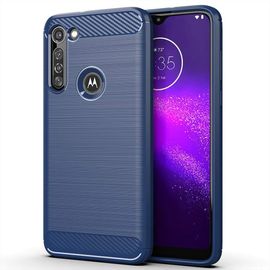 Coque Pour Motorola Moto G8 Power Silicone Tpu Phone Case Matériau Souple Anti Empreintes Digitales Etui Coque Antichoc Antidérapant Bleu
