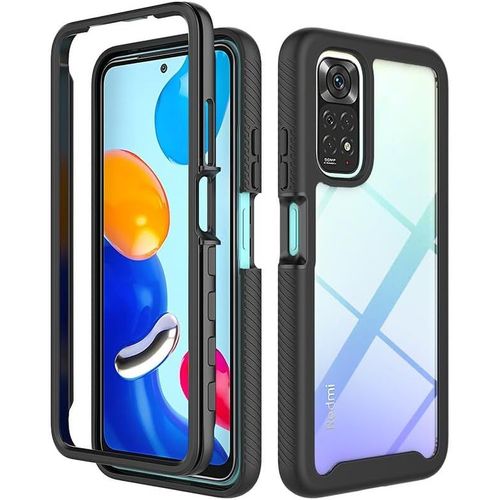 Coque De Téléphone Pour Redmi Note 11s, Coque De Protection Transparente En Silicone Et Pc Hybride Pour Xiaomi Redmi Note 11s, Noir