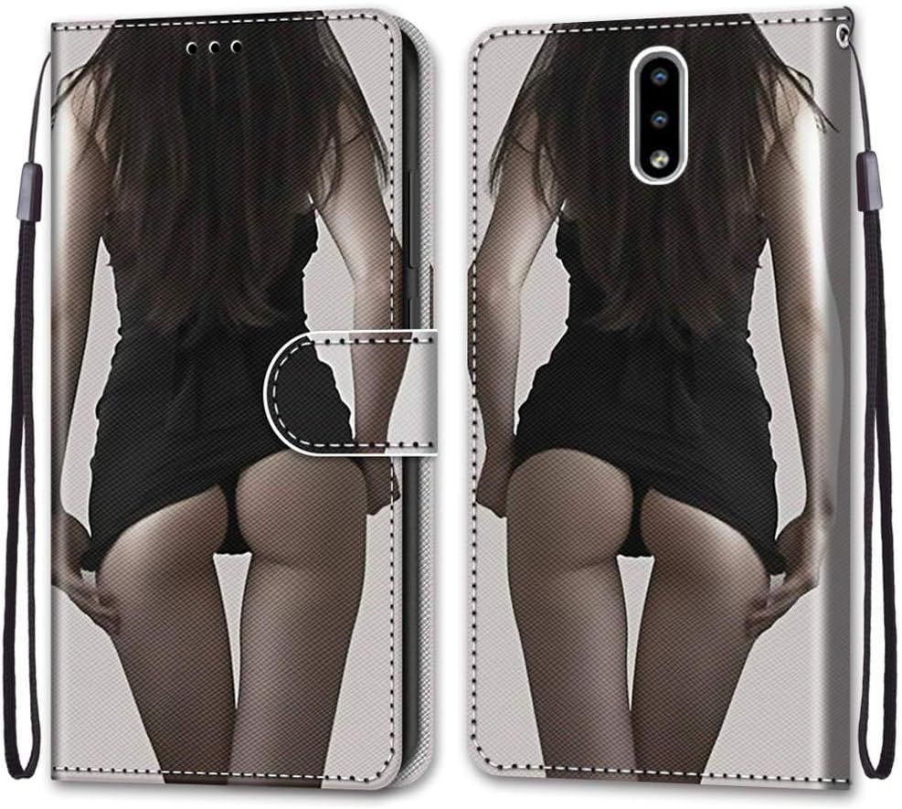 Coque En Pu Cuir Pour Nokia 2.3 6.2"" Étui Flip Cover Clapet De Protection Portefeuille Avec Motif Upskirt Housse Magnétique Case Wallet Étui À Rabat Antichoc Cover Pour Nokia 2.3 6.2