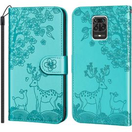 Coque Pour Xiaomi Redmi Note 10 Lite Tpu Silicone Bumper Rabat Portefeuille Cuir Pu Etui Fermeture Magnétique Case Avec Porte Cartes Et Support Etui De Protection Pour Redmi Note 10 Lite Vert
