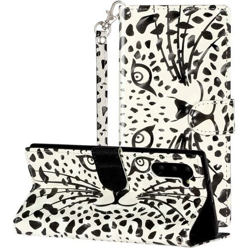 Coque Pour Samsung Galaxy Note10 Portefeuille Etui À Rabat En Cuir Motif,Poche Porte-Cartes,Multi-Usage Peint Housse Cuir Case Magnétique Motif Léopard Litetection Pour Samsung Note10