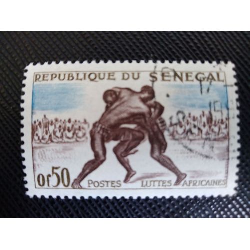 Timbre Senegal Yt 205 Lutte Africaine 1961 (020409 )